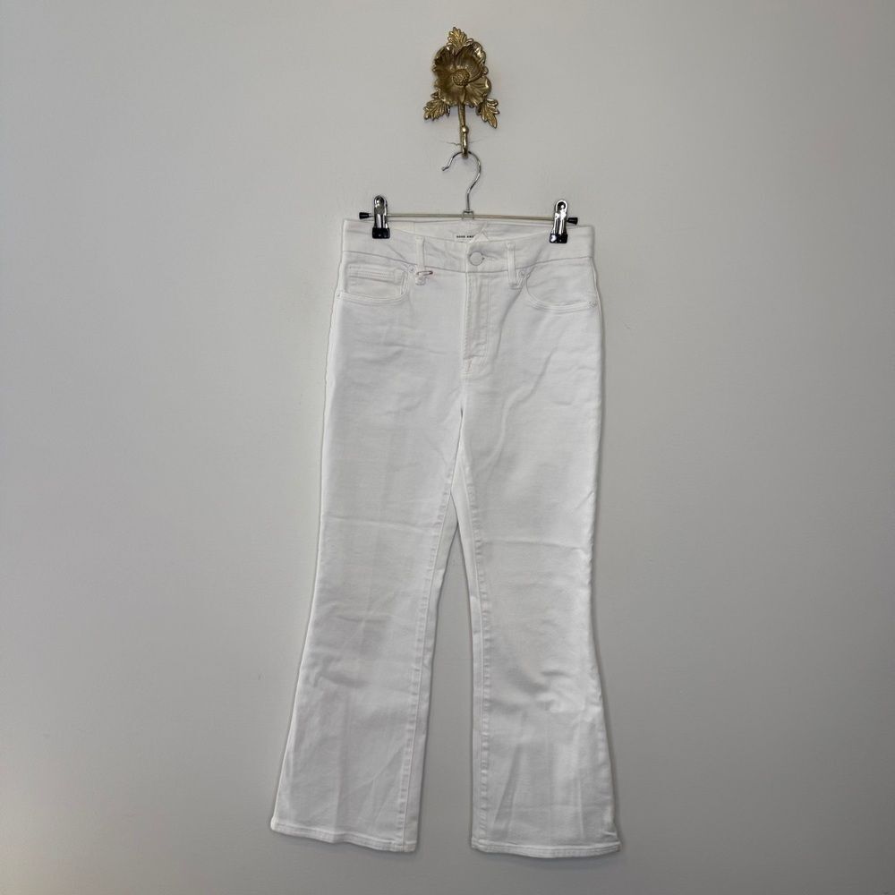Good American White Boot Cut Jeans